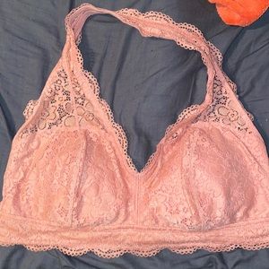 Aerie Pink Halter Bralette